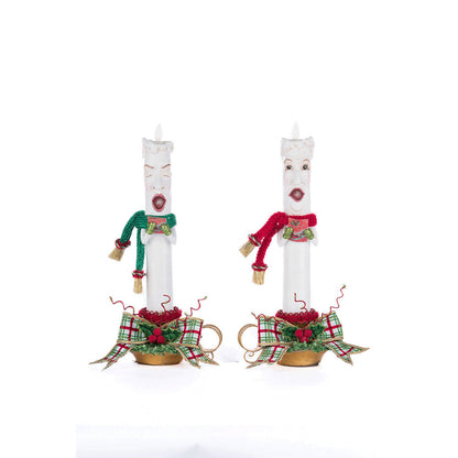 Village Of Holly Woods Caroling Candles Assortment of 2 by Katherine's Collection Quirks!