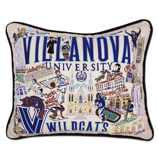 Villanova University Collegiate Embroidered Pillow by CatStudio Quirks!