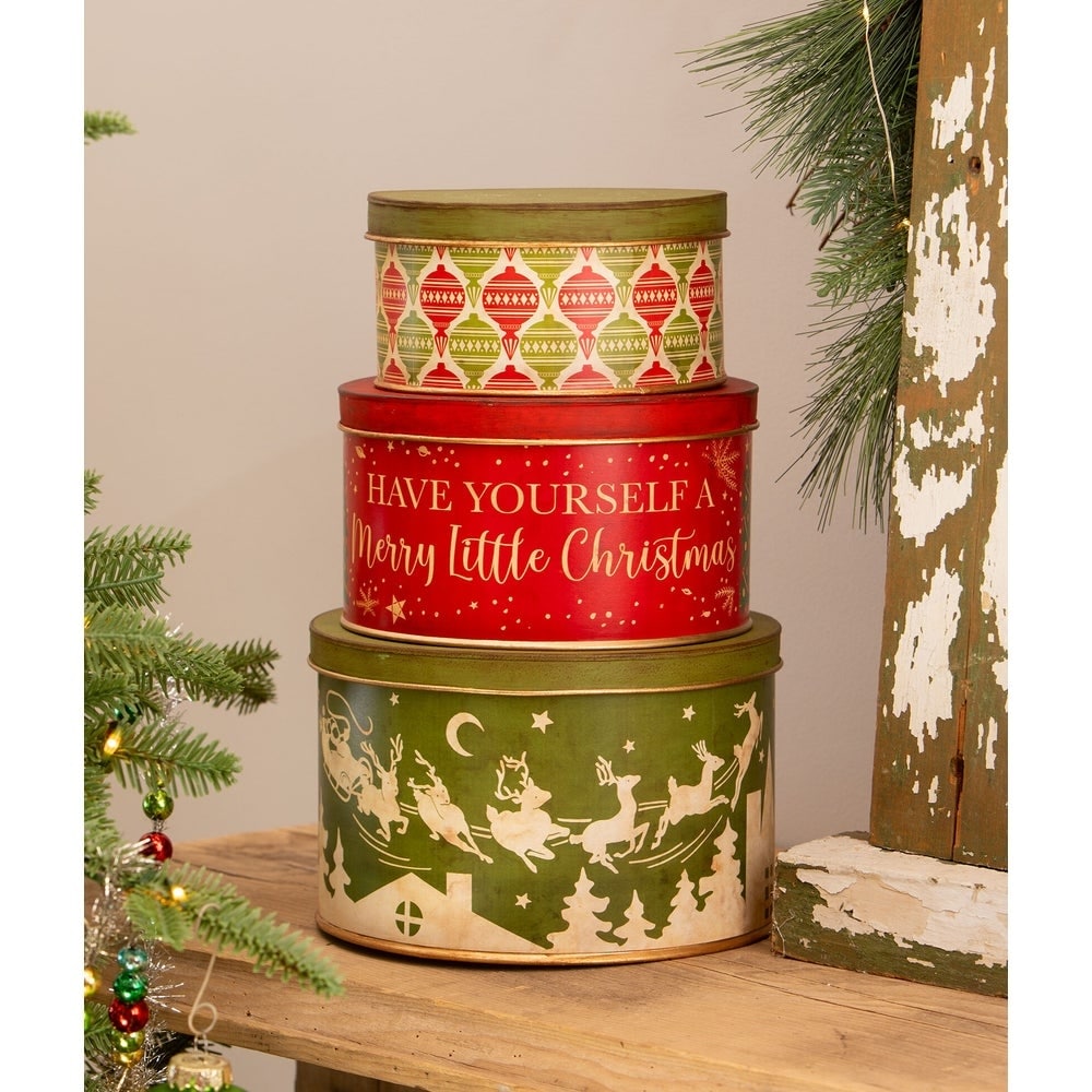 Vintage Christmas Tins S3 by Bethany Lowe Designs Quirks!