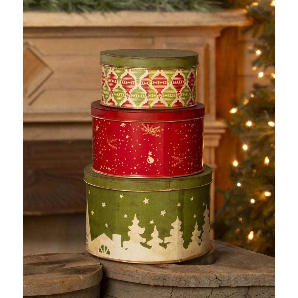 Vintage Christmas Tins S3 by Bethany Lowe Designs Quirks!