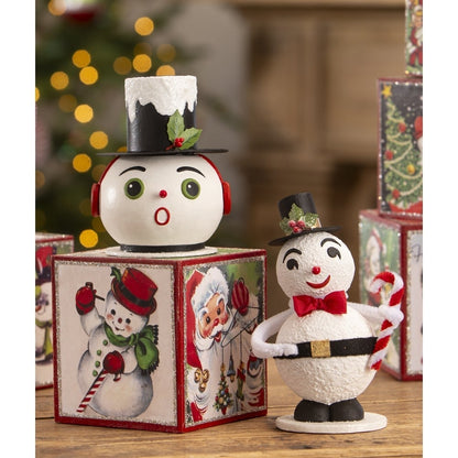 Vintage Jolly Snowman by Bethany Lowe Designs