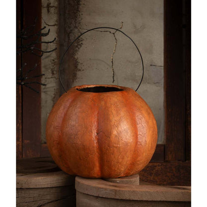 Vintage Pumpkin Bucket Large by Bethany Lowe Designs Quirks!