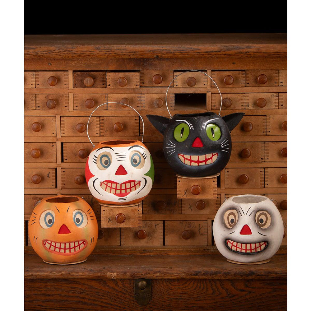 Vintage Striped Pumpkin Bucket by Bethany Lowe Designs Quirks!