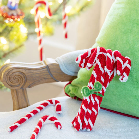 Vintage-Style Chenille Candy Cane Bundles Quirks!