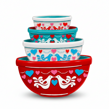 Lovebirds Nesting Bowls Brooch by Lipstick & Chrome