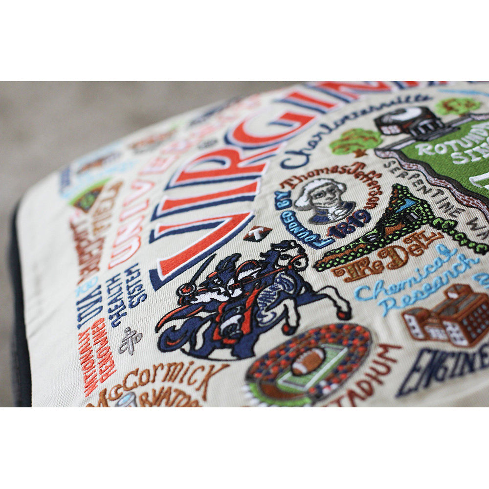 Virginia, University of Collegiate Hand-Embroidered Pillow Quirks!