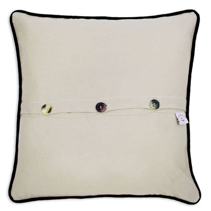 Washington DC Hand-Embroidered Pillow by CatStudio