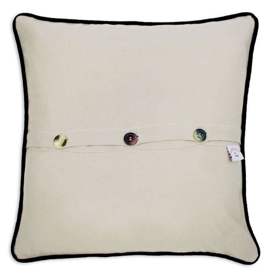 Washington DC Hand-Embroidered Pillow by CatStudio