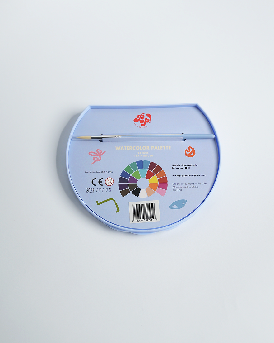 Art Party Watercolor Palettes POP party supplies