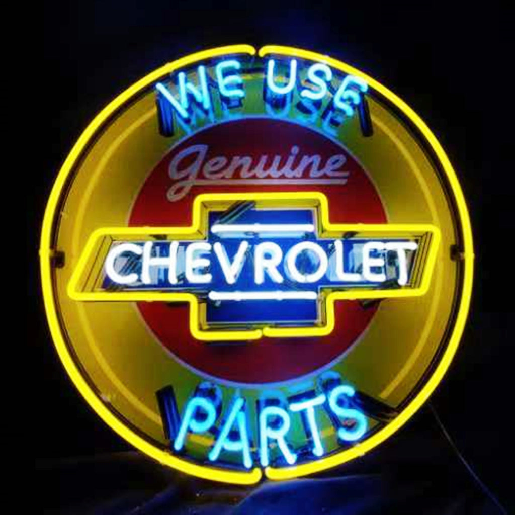 We Use Genuine Chevrolet Parts Neon Signs Neon Signs Land