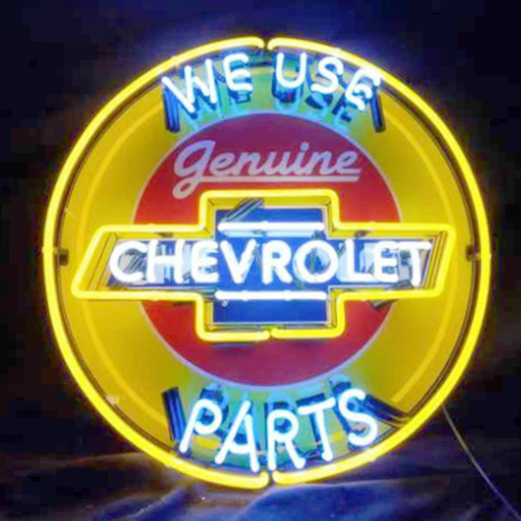 We Use Genuine Chevrolet Parts Neon Signs Neon Signs Land