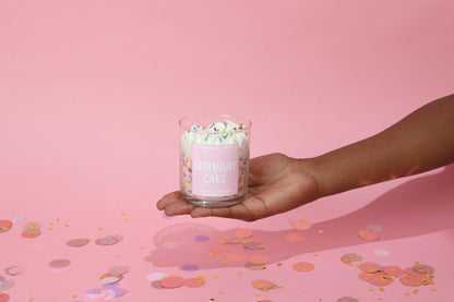 Birthday Cake Container Candle
