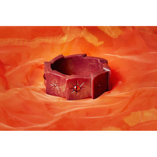 Wide Mesmerised Bangle by Splendette - DUCHESS