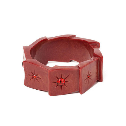 Wide Mesmerised Bangle by Splendette - DUCHESS