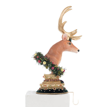 Winter Balsam and Berry Deer Stocking Holder by Katherine's Collection Quirks!