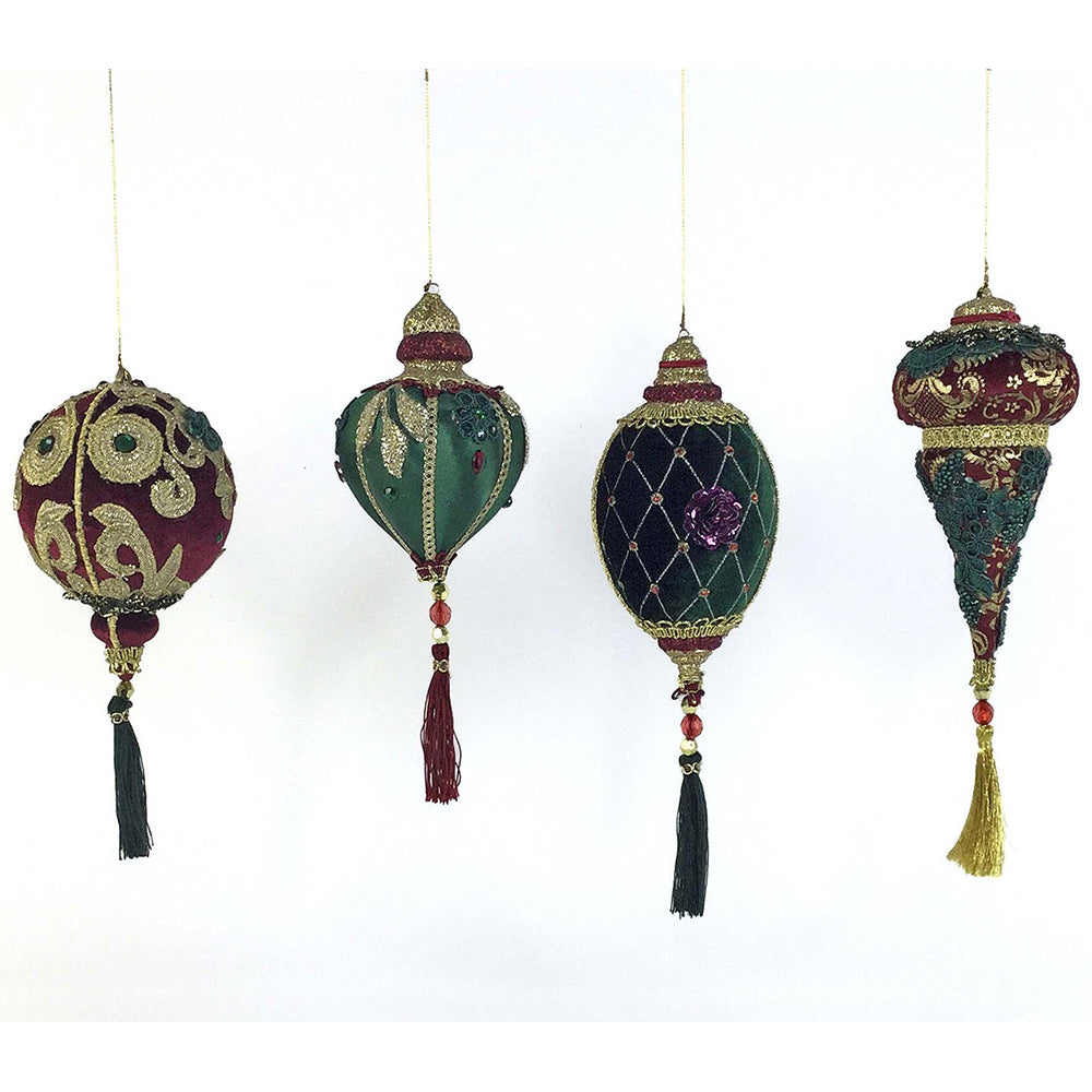 Winter Balsam and Berry Ornaments Assortment of 4 by Katherine's Collection Quirks!