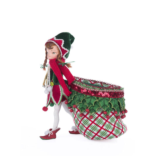 Winter Snowdrop Elf With Bag by Katherine's Collection Quirks!