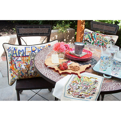 Wisconsin Hand-Embroidered Pillow Quirks!