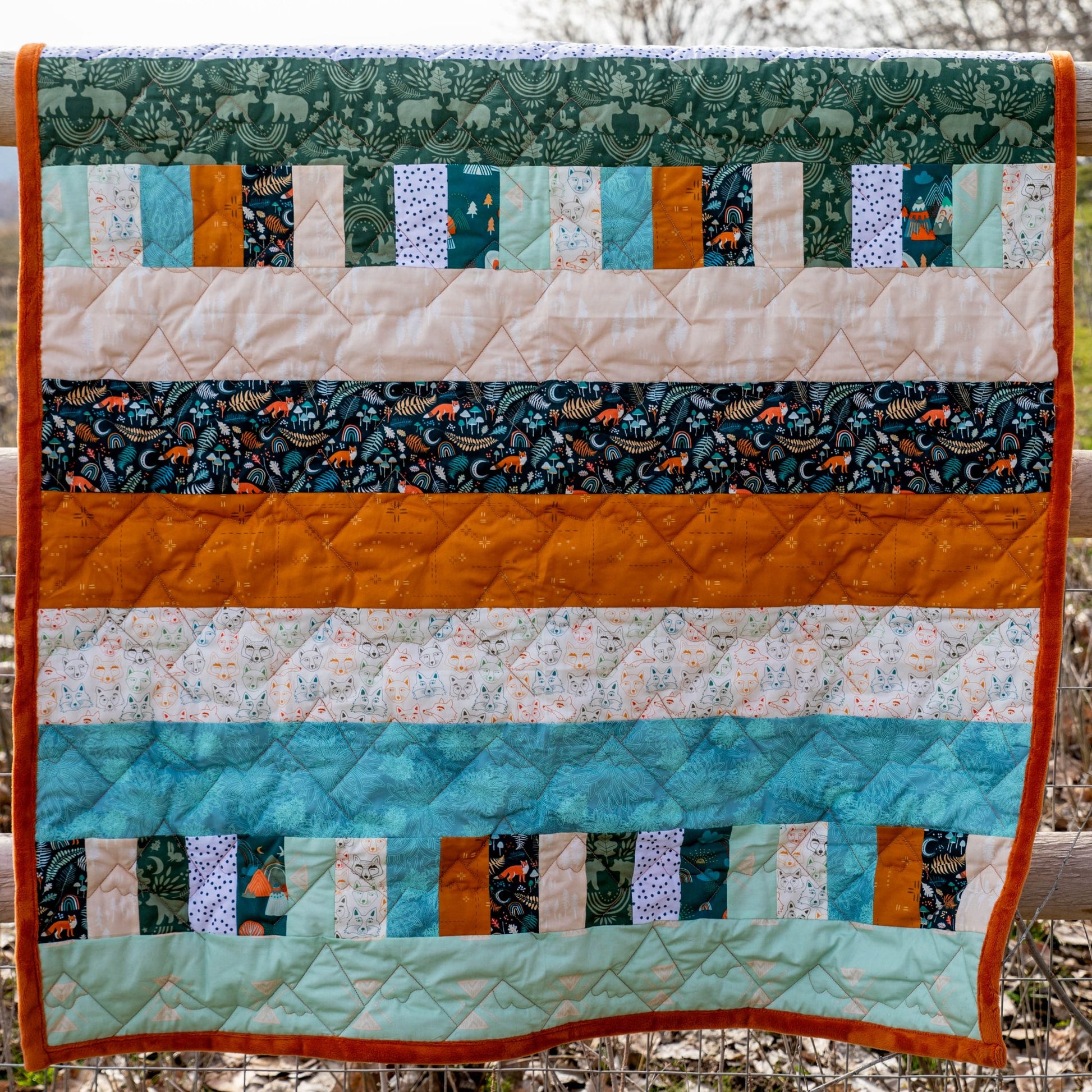 Bricks and Beams Quilt Kit - Timberline - Creative Freedom Collective