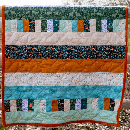 Bricks and Beams Quilt Kit - Timberline - Creative Freedom Collective