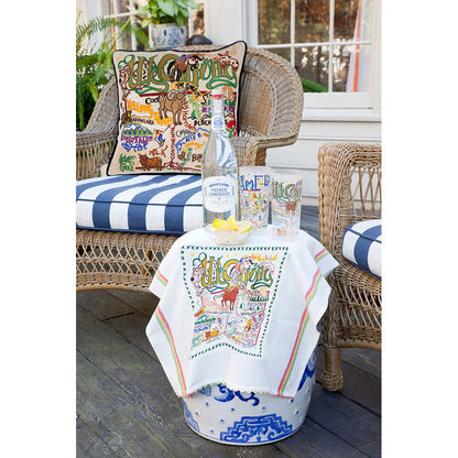 Wyoming Hand-Embroidered Pillow Quirks!