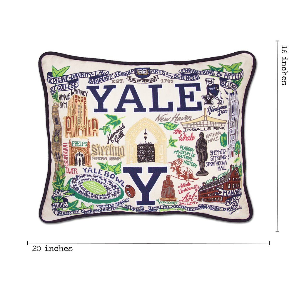 YALE Collegiate Hand-Embroidered Pillow Quirks!