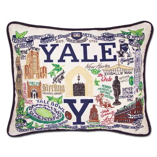 YALE Collegiate Hand-Embroidered Pillow Quirks!