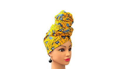 Yellow/Black Head-Wrap