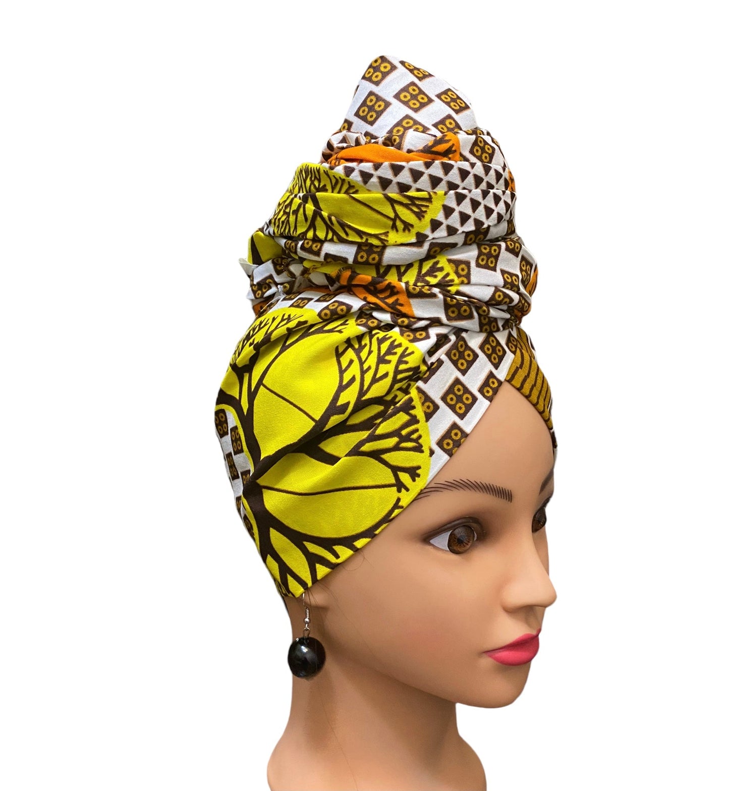 Yellow/Orange Head-Wrap