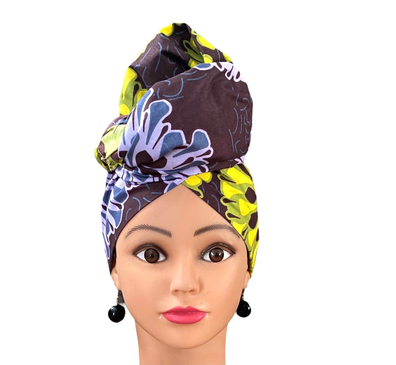 Yellow/Purple Head-Wrap