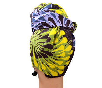 Yellow/Purple Head-Wrap