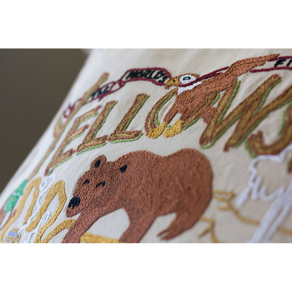 Yellowstone Hand-Embroidered Pillow Quirks!