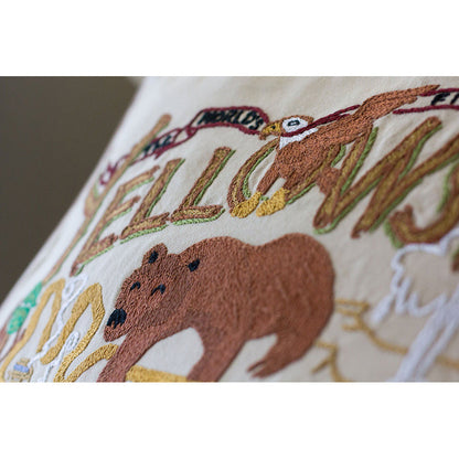 Yellowstone Hand-Embroidered Pillow Quirks!