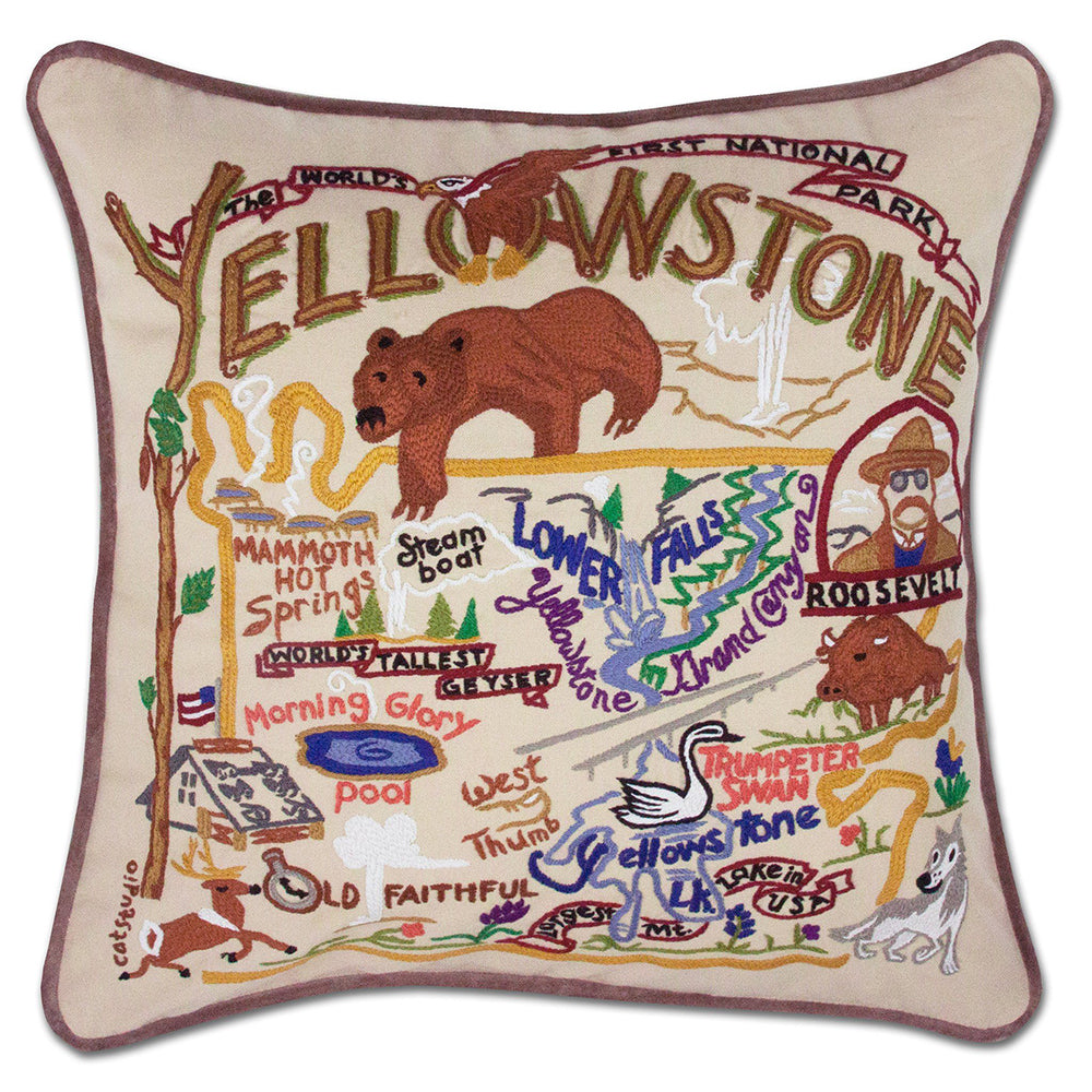 Yellowstone Hand-Embroidered Pillow Quirks!