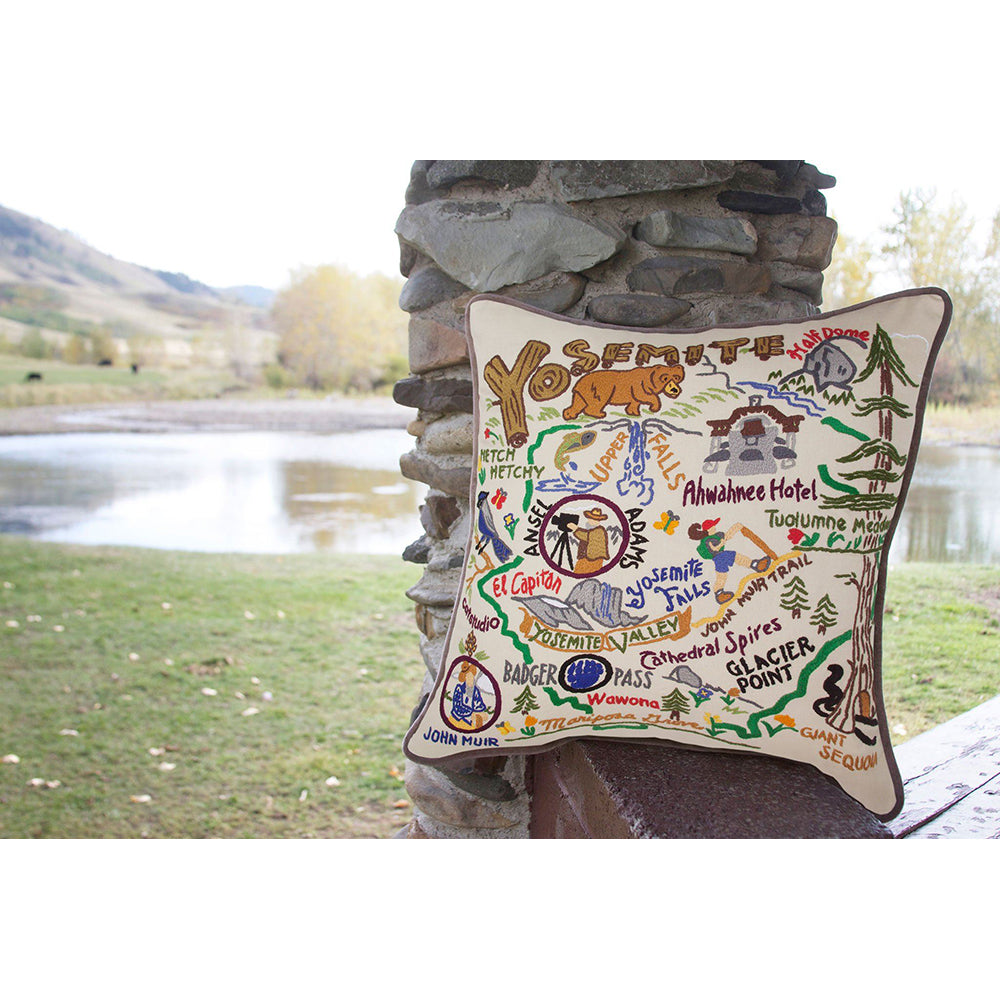 Yosemite Hand-Embroidered Pillow Quirks!