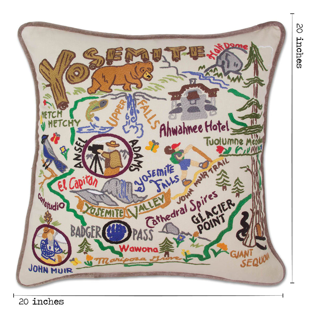 Yosemite Hand-Embroidered Pillow Quirks!