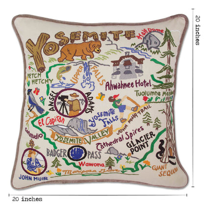 Yosemite Hand-Embroidered Pillow Quirks!