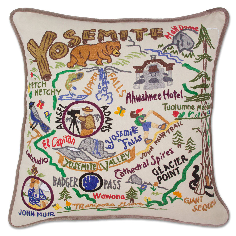 Yosemite Hand-Embroidered Pillow Quirks!