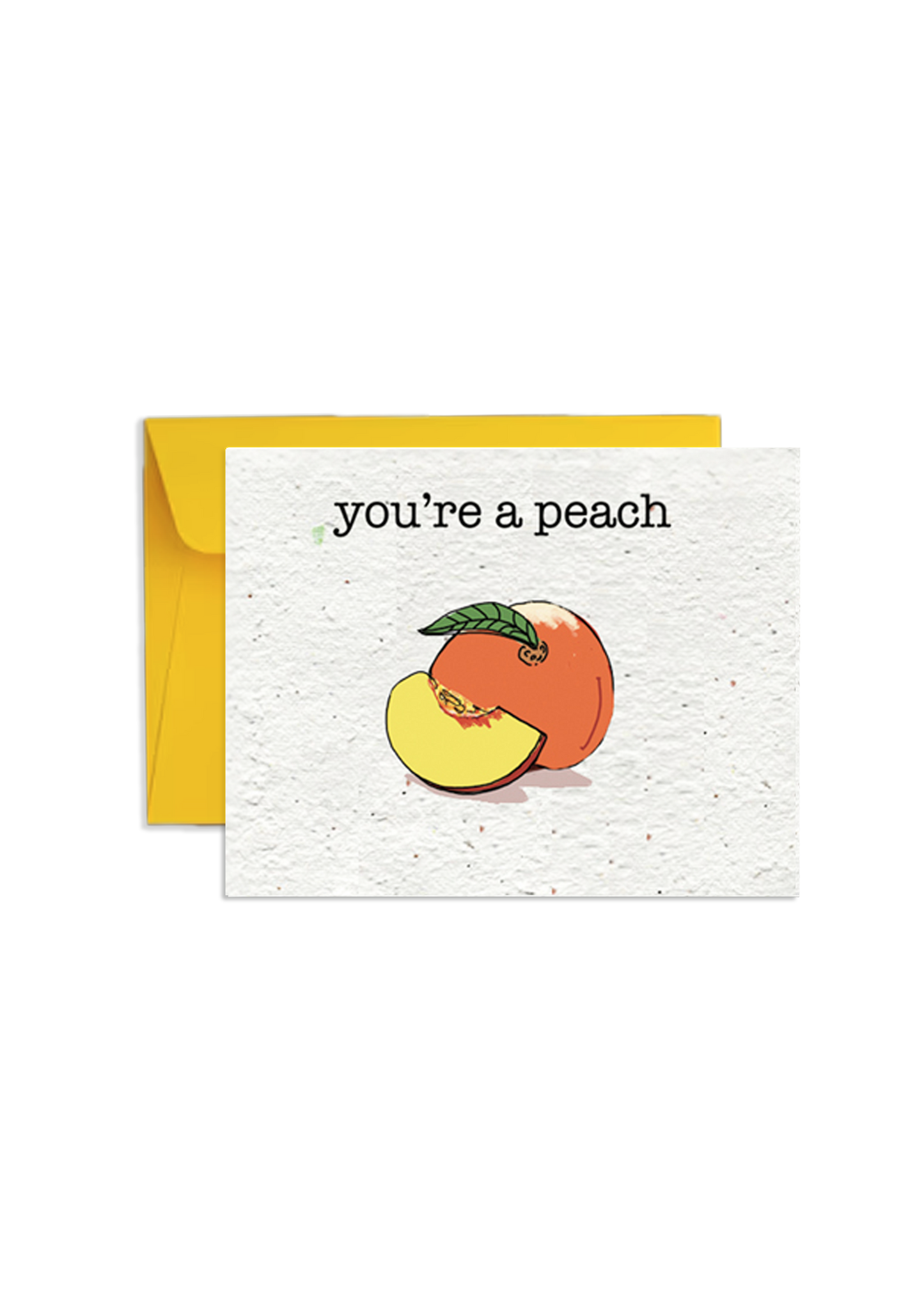 Blooming Peaches Wildflower Seed Paper Card