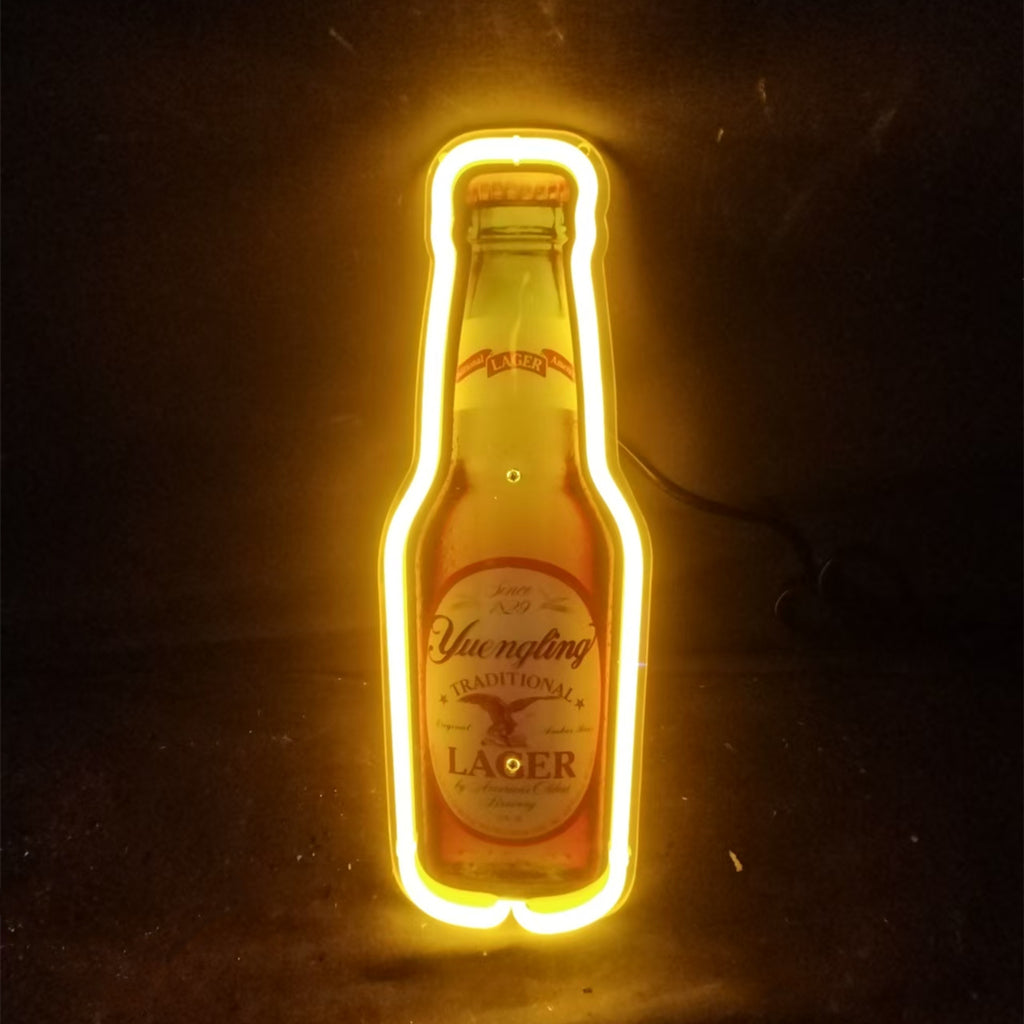 Yuengling Lager Bottle Neon Sign Light Neon Signs Land