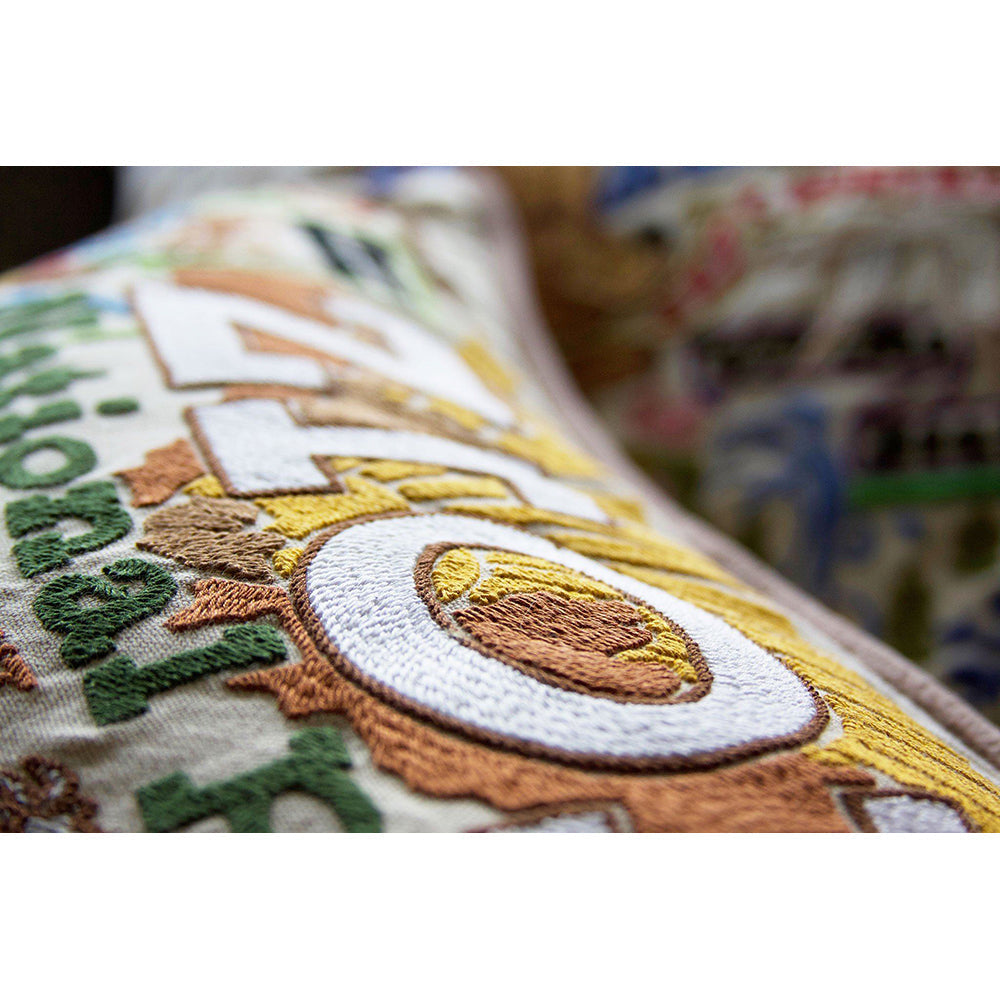 Zion Hand-Embroidered Pillow Quirks!