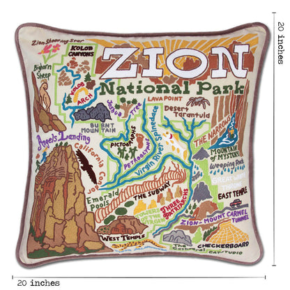Zion Hand-Embroidered Pillow Quirks!
